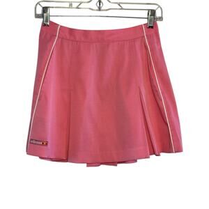 Vtg Ellesse Pink Pleated Pinstripe Made in Italy Size 42 US 6 Tennis Skirt